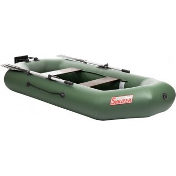 Лодка Тонар Шкипер 260НТ навесной транец (зеленый)