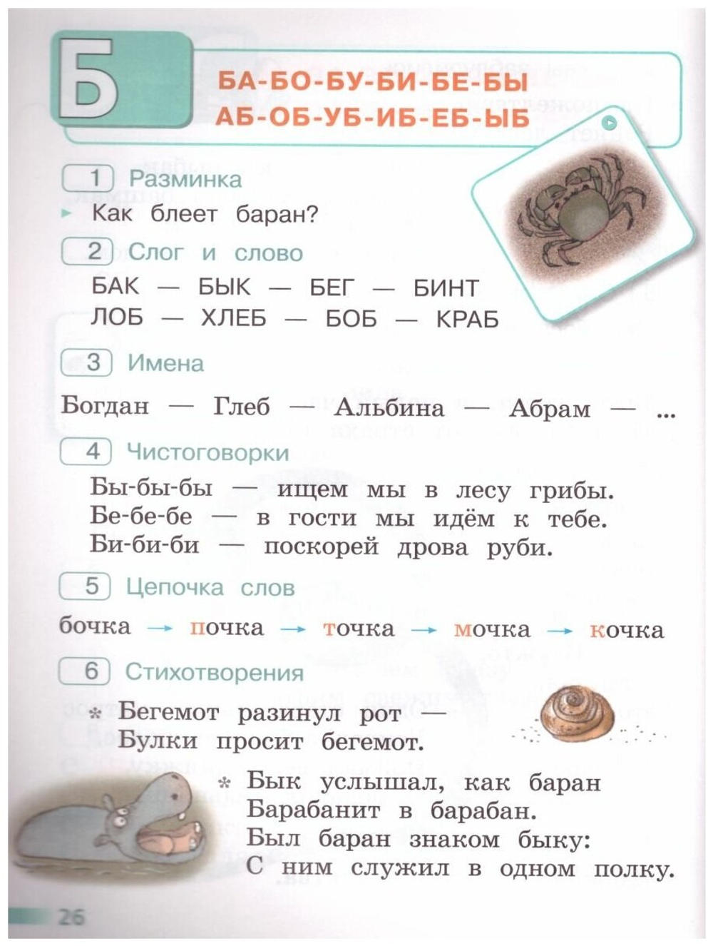 Абрамов. Школа России. Читалочка 1 класс. Дидактическое пособие (Просвещение)