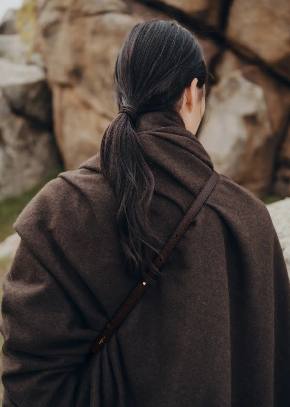 POLENE СУМКА NUMERO NEUF MINI, СВЕТЛО-БЕЖЕВЫЙ