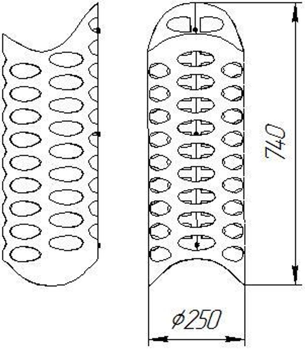 Сетка для камней Grill'D  Aurora L740 мм