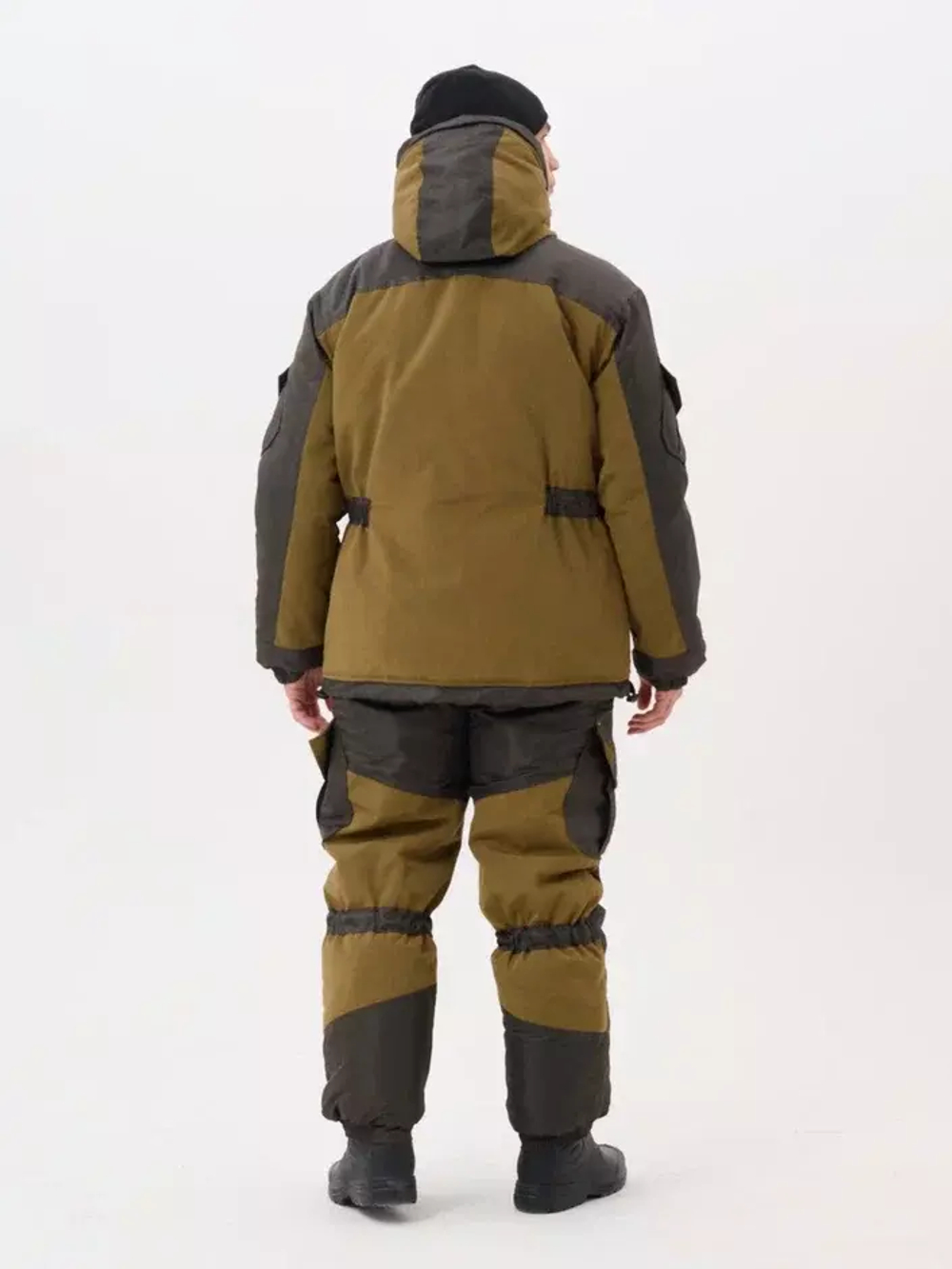 Зимний мужской костюм Onerus "Горный -45" (Брезент/Таслан), Полукомбинезон, Хаки