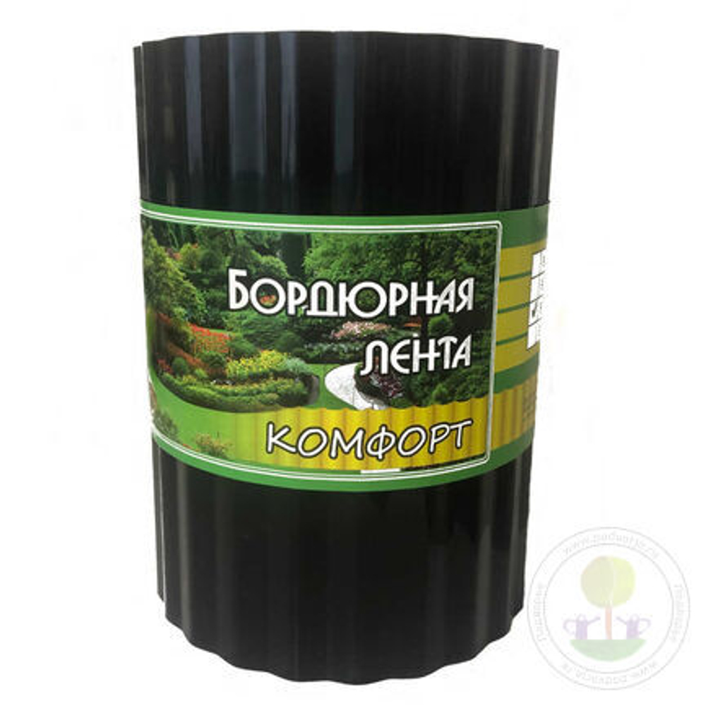 Лента бордюрная комфорт 10см L-9м черная