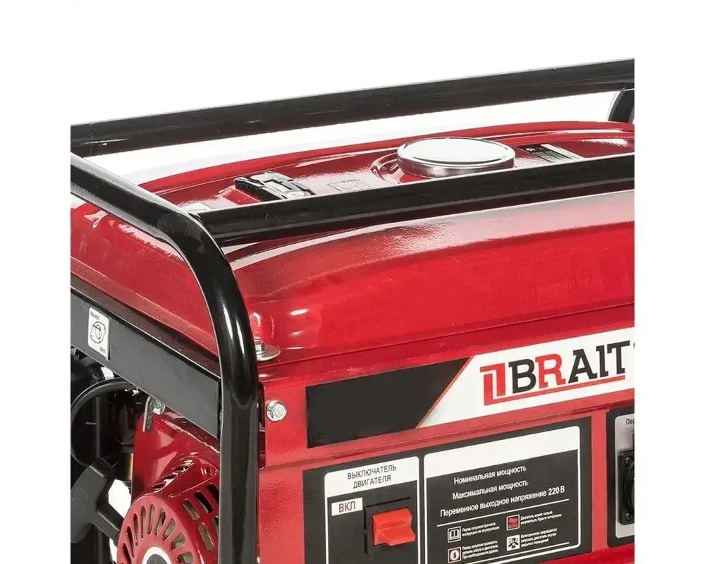 Генератор бензиновый BRAIT BR-3800AL (3,2 кВт, 15 л, 220 В, ручной стартер)