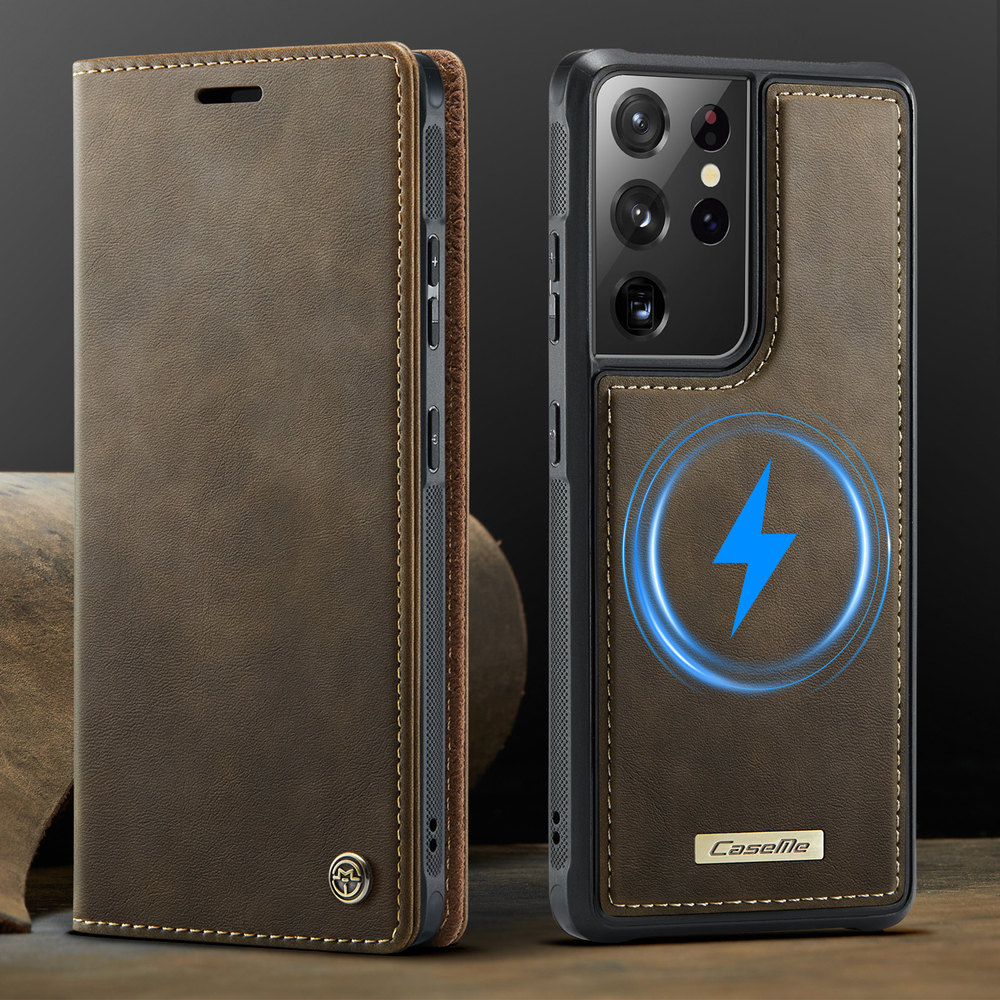 Чехол-кошелек CaseMe 2 in 1 MagSafe Samsung Galaxy S21 Ultra