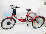 Электровелосипед трехколесный грузовой ИЖ Красный