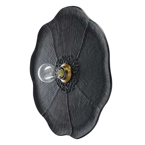 Светильник настенный wildflower, D46 см, черный