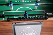 Игровой стол - футбол &quot;PlayOff&quot; (140х73х88см) коричнево-серый