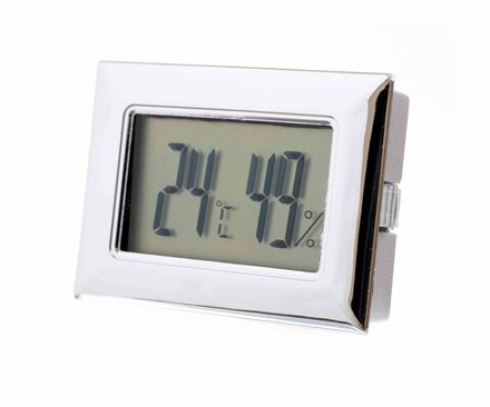 Термо-Гигрометр цифровой, серебро 596-507