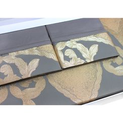 Постельное белье Berta (хаки)  deluxe TIVOLYO HOME Турция