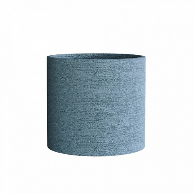 Кашпо Concretika Cylinder D40 H40 Erosia Blue
