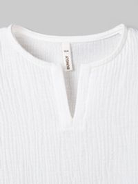 Рубашка муслиновая без рукавов "Молоко"