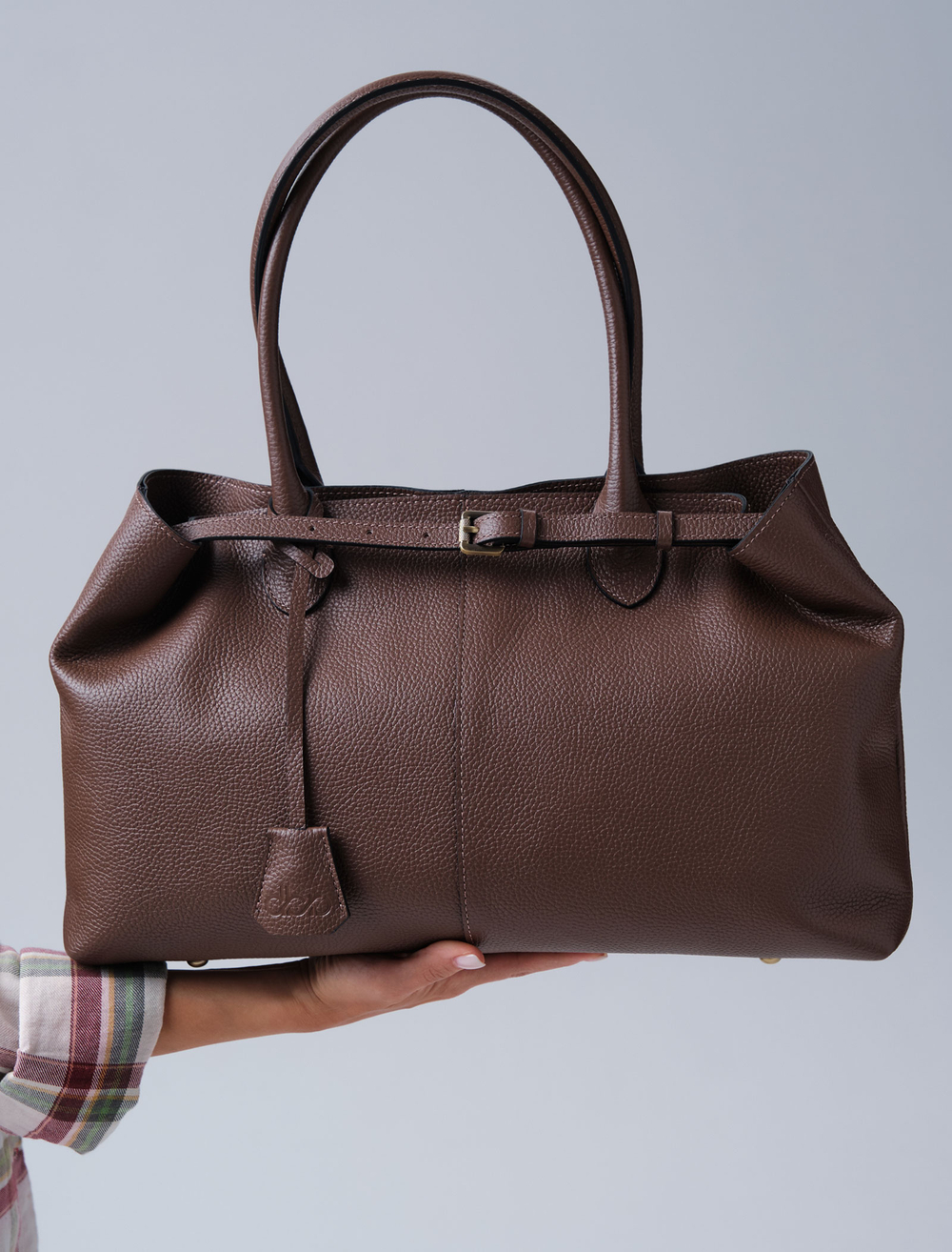 Кожаная сумка Daniela DBR 31375 коричневый какао