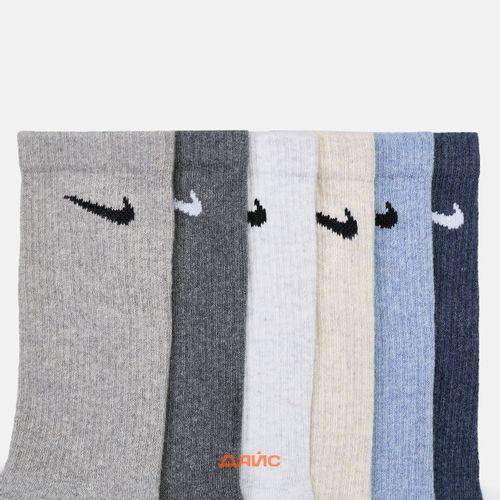 Носки Nike Everyday Plus Cushioned Crew 6 Pairs артикул:SX6897-901 - купить в магазине Дайс