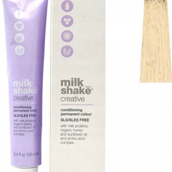 Milk Shake Milk Shake, Creative, SLS/SLES-Free, Permanent Hair Dye, 1010N Platinum Lightest Blond, 100 ml For Women