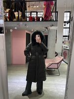 Пуховик Fresh макси графит