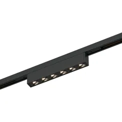 ST666.446.05 Магнитный трековый светильник Черный LED 1*5W 4000K 220Lm Ra>90  IP20 L100xW10xH18 24V СУПЕР5