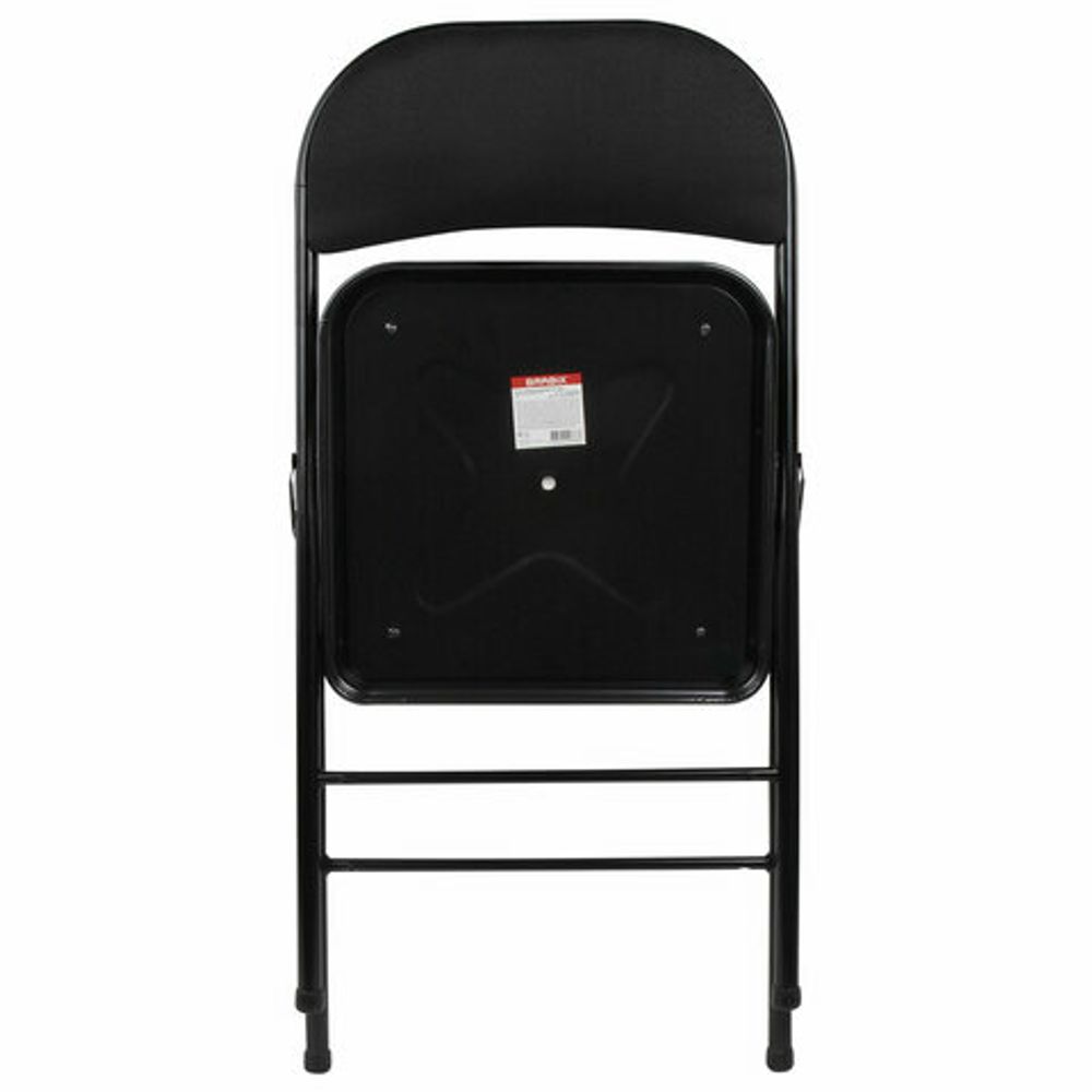Стул складной BRABIX "Golf Plus CF-003 КОМФОРТ", чёрный каркас, чёрная ткань, 532889