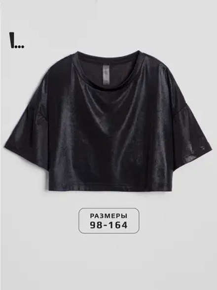 Футболка для девочки укороченная