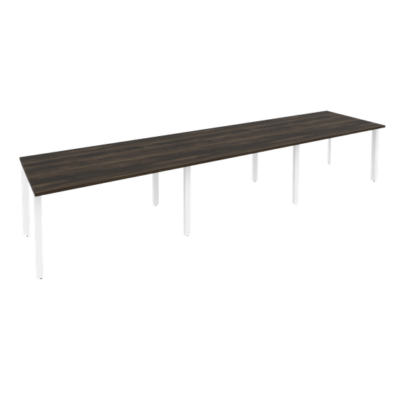 Onix Стол переговорный O.MP-PRG-3.3 Дуб Мали/Металл Белый 4140*980*750