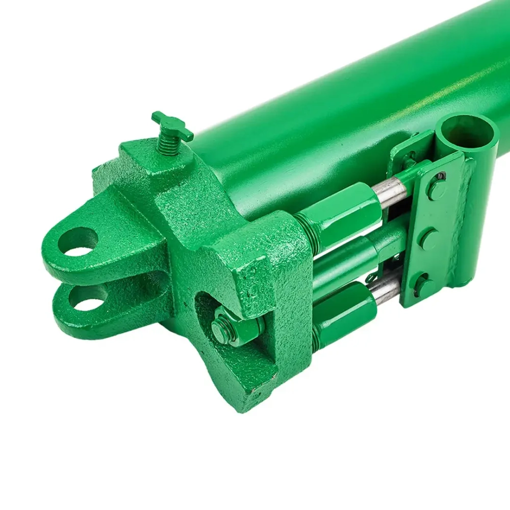 Цилиндр гидравлический удлиненный с двухштоковым насосом, 8т (общая длина - 660мм, ход штока - 500мм) RockForce##Rock FORCE RF-1208-2