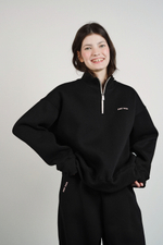 Олимпийка Zoe с начесом, черная