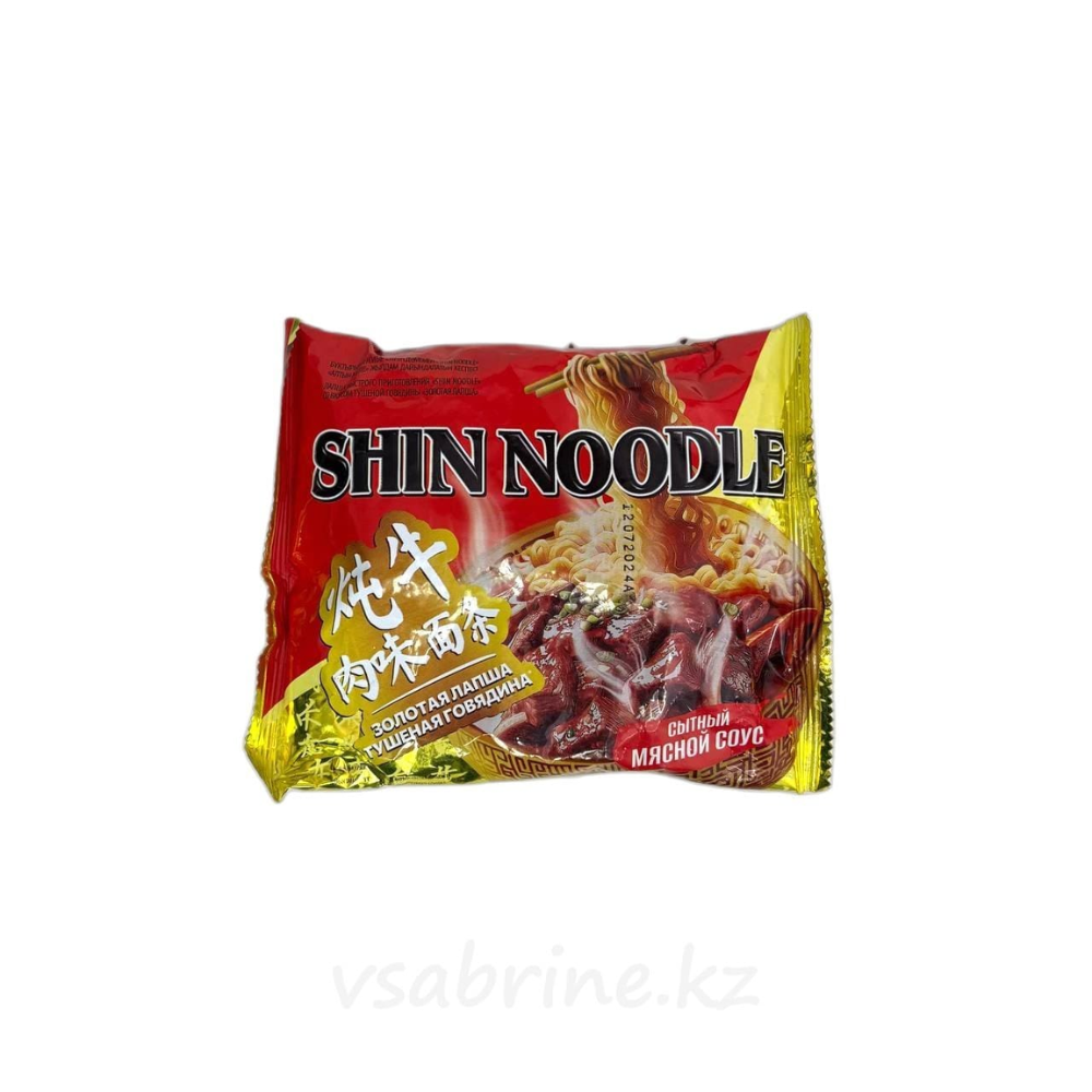 Лапша Золотая Shin Noodle тушеная говядина 90 гр