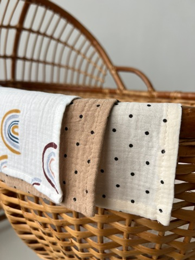 Комплект муслиновых салфеток для кормления 3 шт.