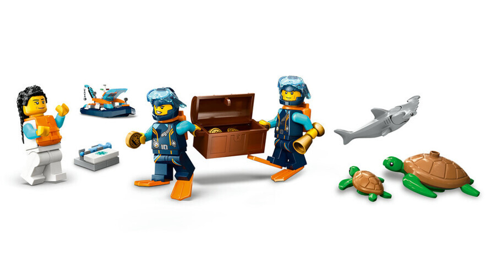 Конструктор LEGO City 60377 Исследовательская водолазная лодка