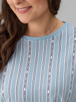 Костюм с шортами КНк-161/шалфей-полоскабуквы