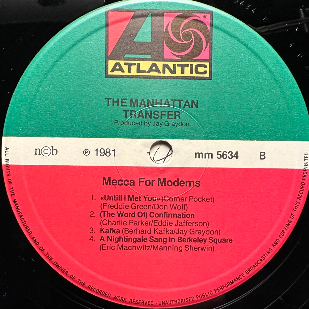 The Manhattan Transfer - Mecca For Moderns (Норвегия 1981г.)