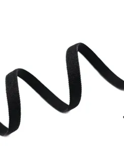 170 Бретель - резинка для стрепов, 6 мм Греция, черный 170
