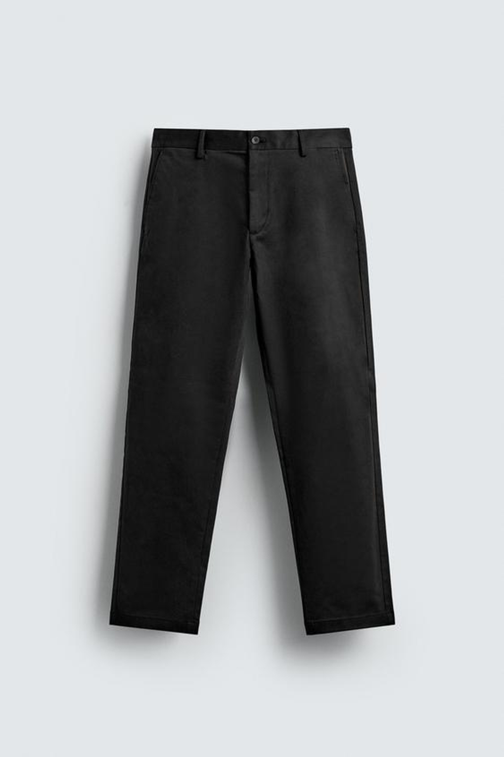 ZARA БРЮКИ ЧИНОС SLIM FIT, ЧЕРНЫЙ