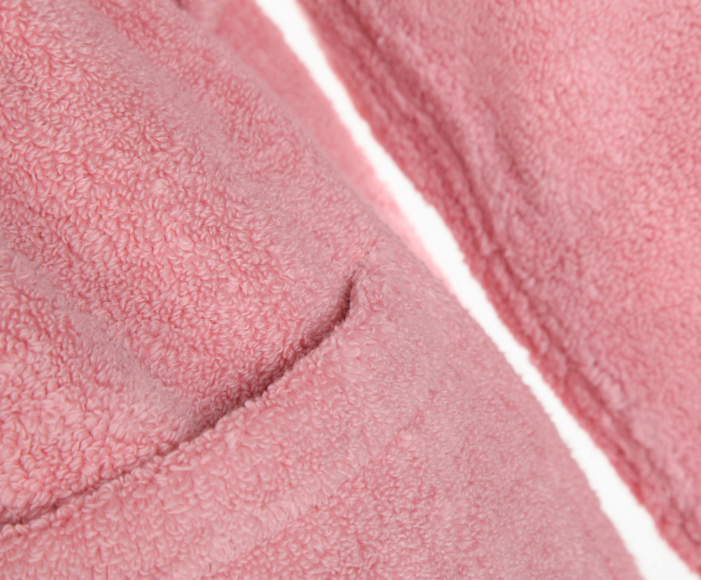 Халат махровый Hamam Hanim&Sultan розовый  детали