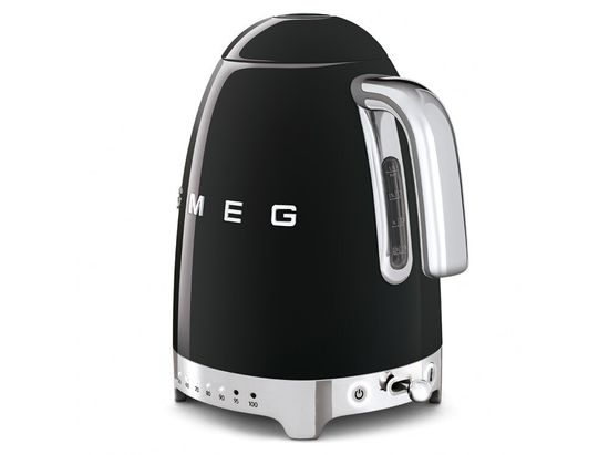 Чайник электрический с регулируемой температурой, Чёрный Smeg KLF04BLEU