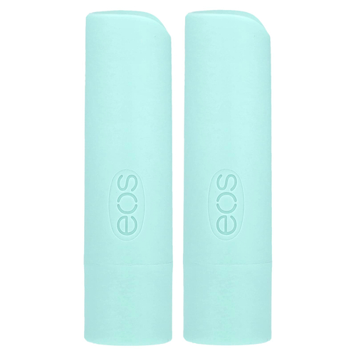 EOS, 100% органический натуральный бальзам для губ с маслом ши, сладкая мята, 2 шт. в упаковке, 4 г (0,14 унции)