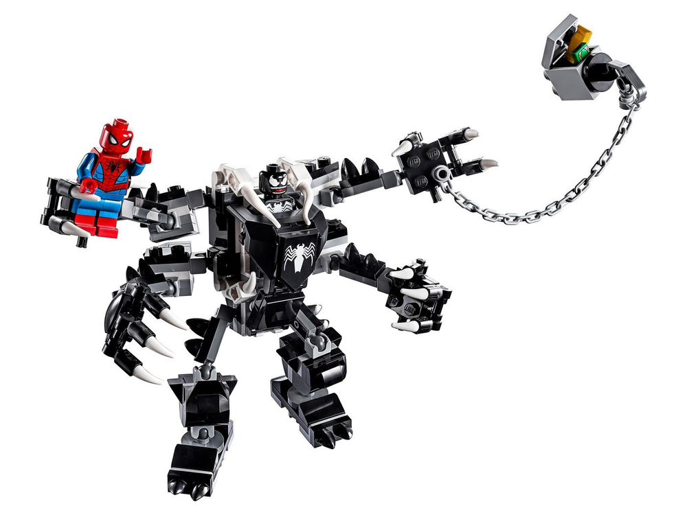 Конструктор Lari Spider Man 11500 Реактивный самолет Человека-Паука против робота Венома 389 деталей