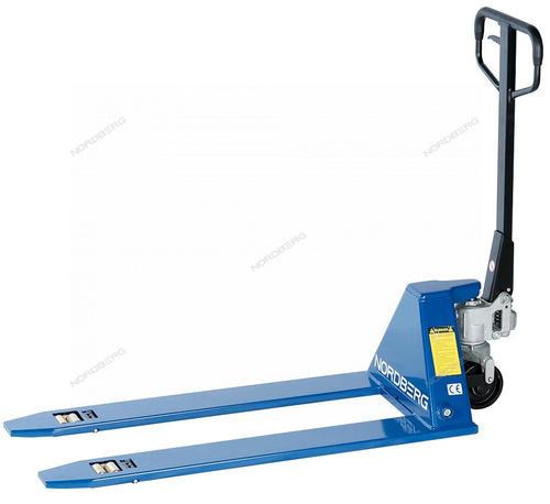 Тележка (рохля) NORDBERG N3903-15 складская гидравлическая с низким подхватом 1,5 т, с полиуретановым