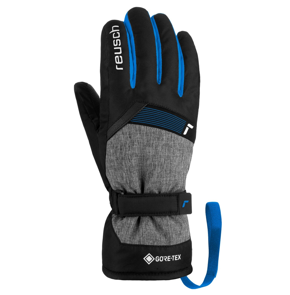 Перчатки REUSCH Flash G-Tex Jun. Blck/Blck Mel/Brill Blue
