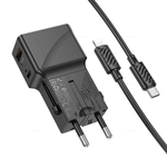 Зарядное устройство на Lightning Hoco AC24 Mini PD25W+QC3.0 (black)