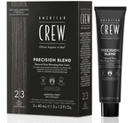 Краска для седых волос Аmerican Сrew Precision Blend Темный нарульный 2/3, 3*40 мл