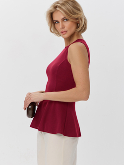 Вечерний топ-блузка с баской