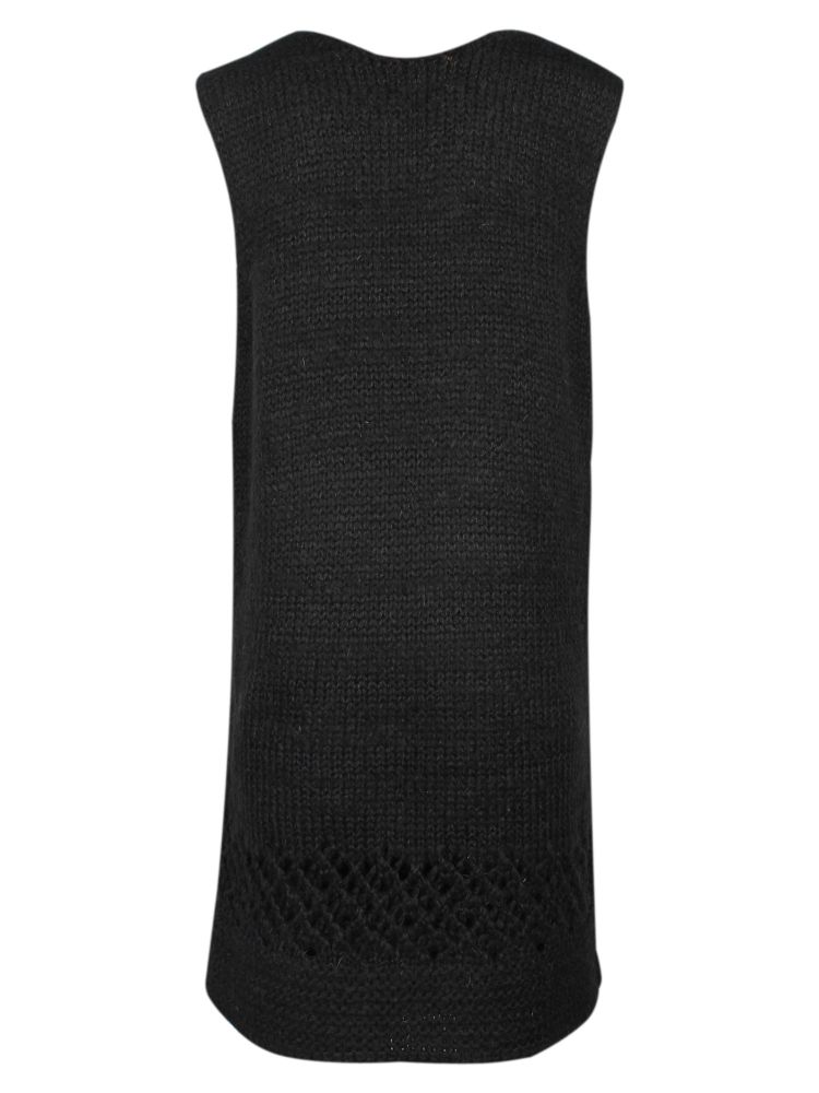 Черное платье вязаное с бантиками Remix