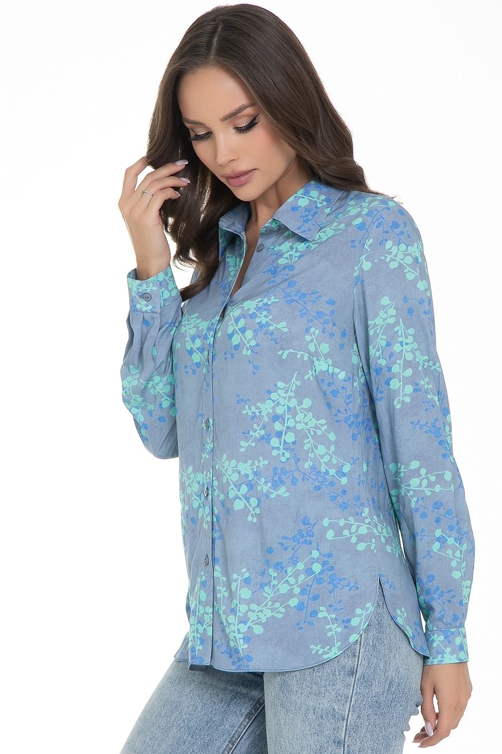 Рубашка Жаклин (блу) Diolche (Акция)