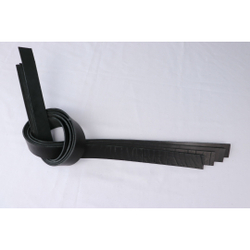 Ременная заготовка графит с финишной отделкой гладкая