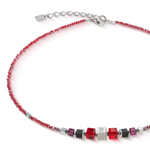 Колье Coeur de Lion Red-Silver 3044/10-0317