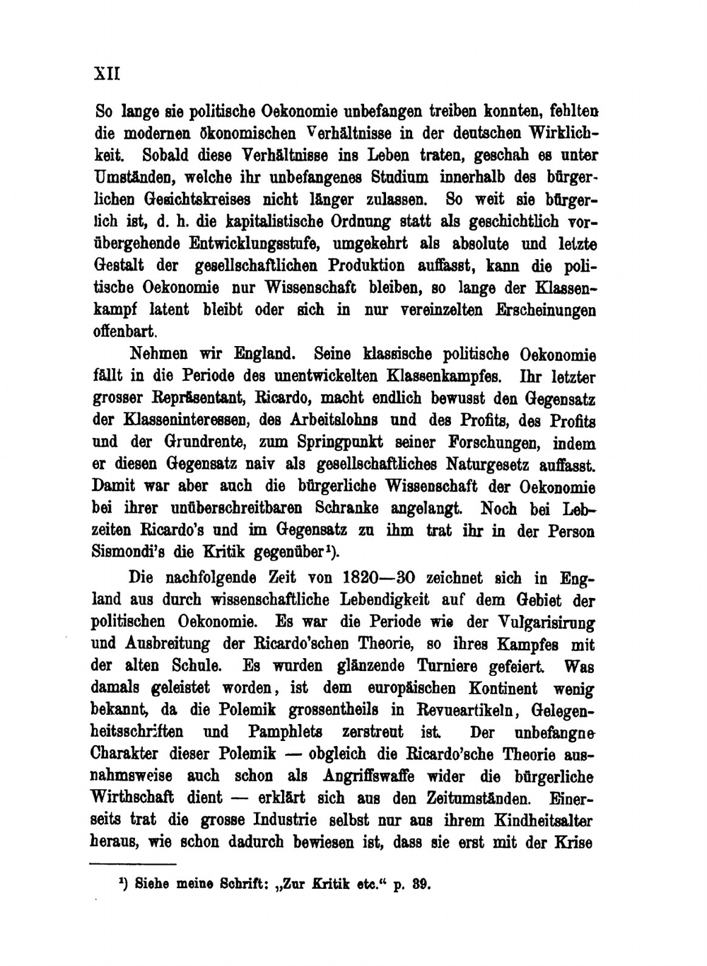 Das Kapital. Kritik der politischen Oekonomie | K. Marx
