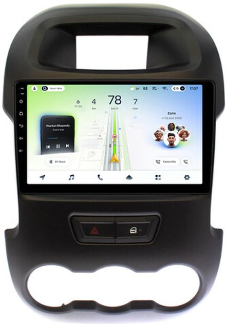 Магнитола для Ford Ranger 3 2011-2015 (рамка тип 2) - Teyes CC4L монитор 9" IPS на Android 14, Snapdragon 662, CarPlay, 4G SIM-слот