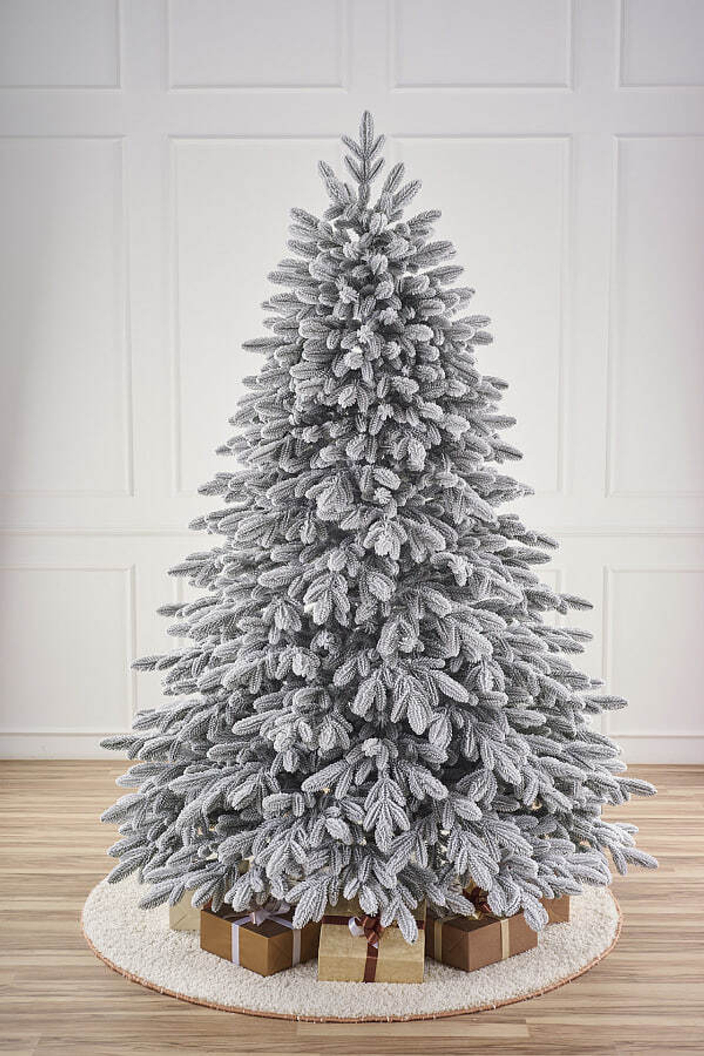 Ель искусственная заснеженная Романовская 1,8 м подставка металл 100% Литые веточки МаксКристмас