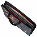 Папка на молнии с ручками ЮНЛАНДИЯ А4, 1 отделение, пластик, ширина 45 мм, "Volcano split", 273358