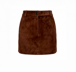 Юбка из натуральной замши